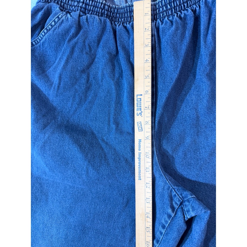 Chic Jeans Elastic Waist Denim Pants 22W Petite Vintage Mom Soft Lightweight - Picture 7 of 10